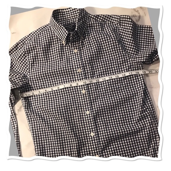 Abercrombie & fitch mens dark navy gingham shirt - Picture 4 of 8